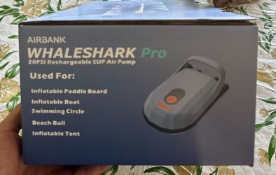 AIR BANK WHALE SHARK PRO AIR PUMP Rechargeable $80 OBO