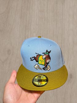 New Era Oakland Athletics 1973 World Series Charlie O Mascot Just Caps Exclusive Fitted Hat Size: 7 3/8