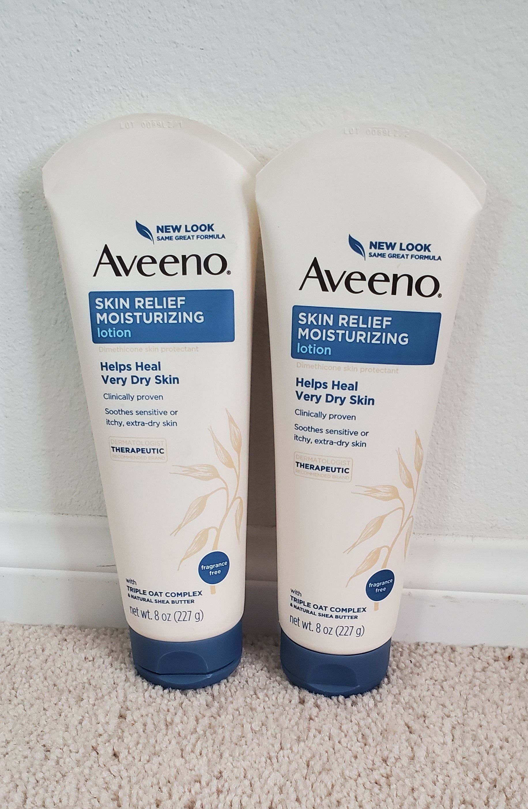 $6 for both 16oz.total /Aveeno skin relief moisturizing lotion/ fragrance free