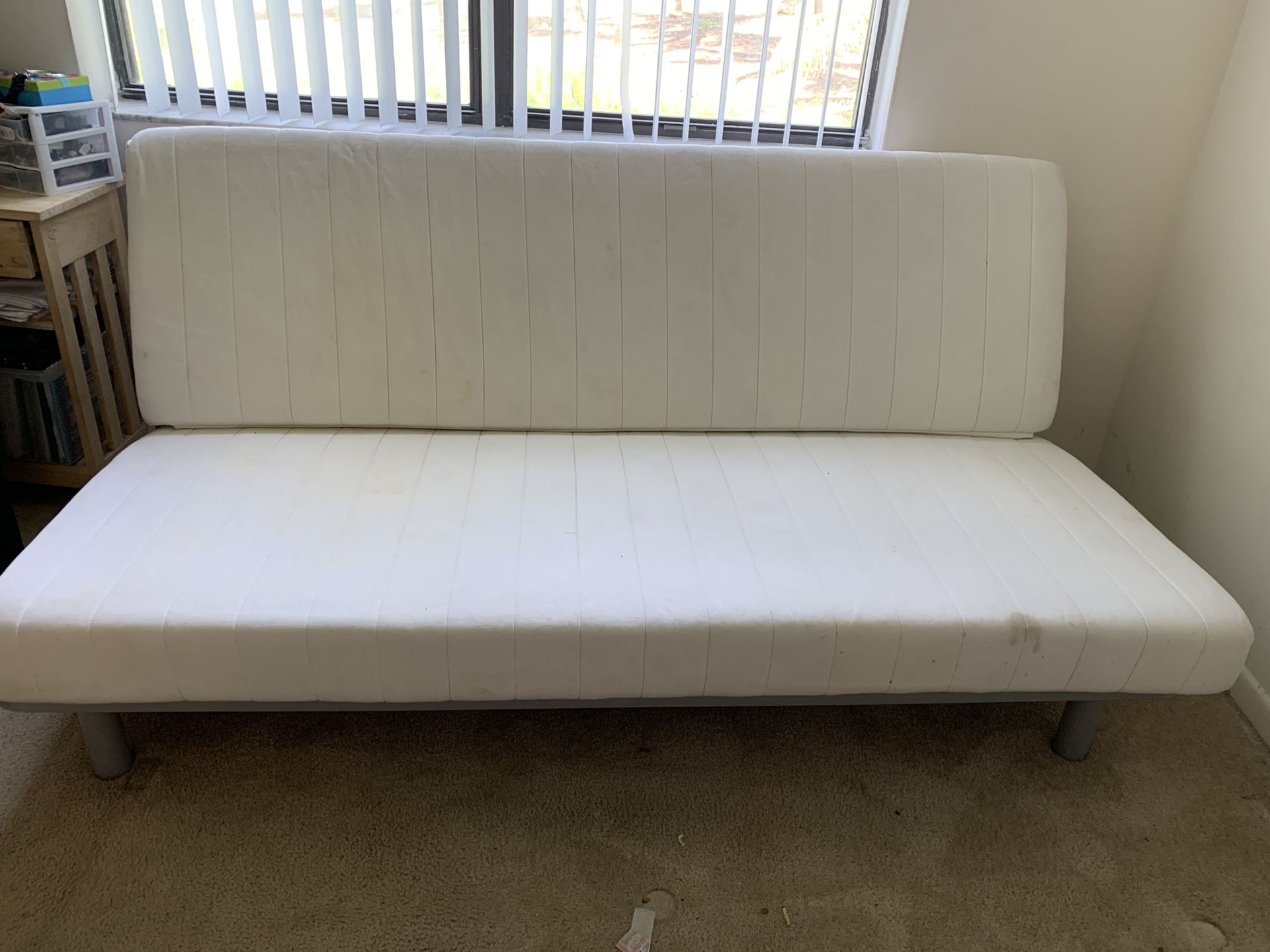 Futon sofa bed (lining is gray) size full