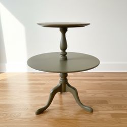 Vintage Green 2-Tired Table