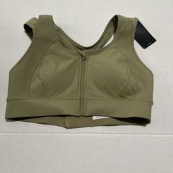 Syrokan Moss Green Sports Bra Size M