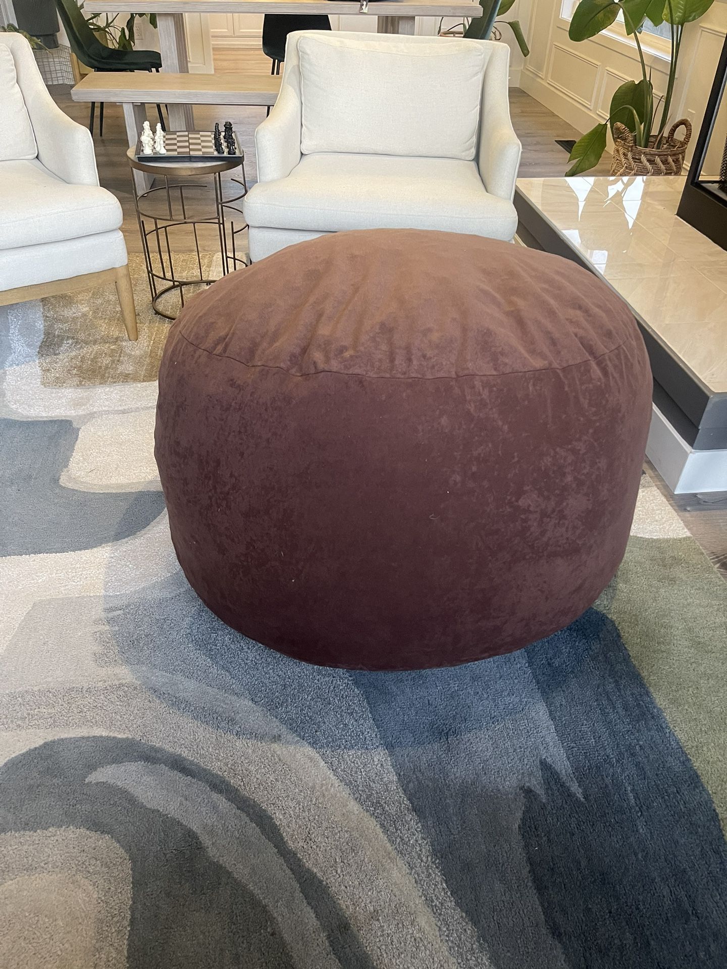 Large brown Bean Bag Chair 