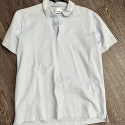 Burberry Sky Blue Polo Shirt Size XL (fits like Medium)