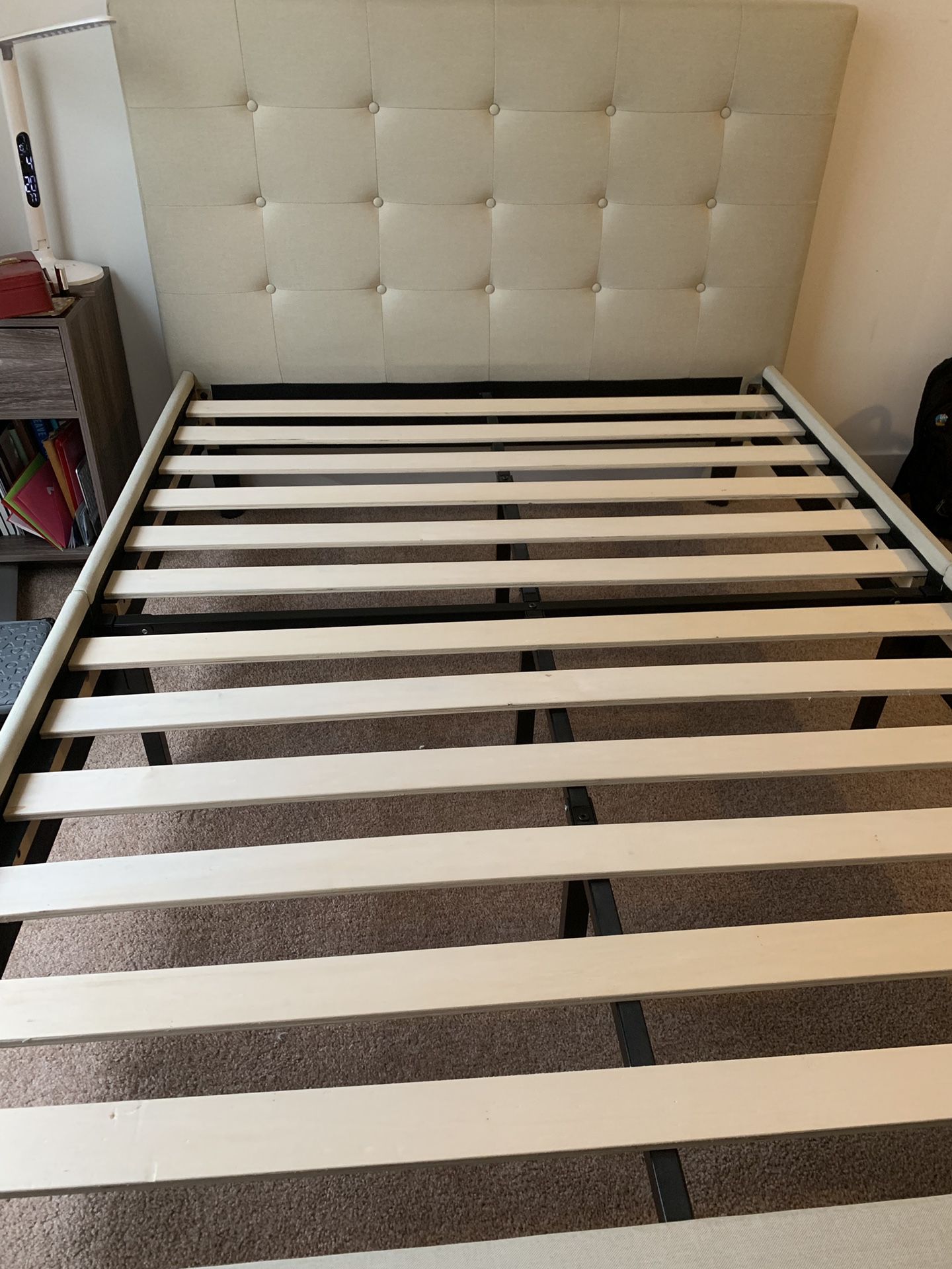 Full sized platform bed