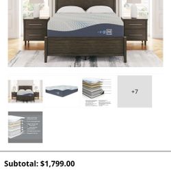 Brand New Ashley Align Plush Latex Gel Hybrid Mattress, And Ashley  Box Spring Foundation  Still In The Box