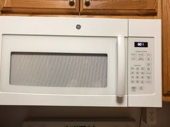 GE above stove microwave