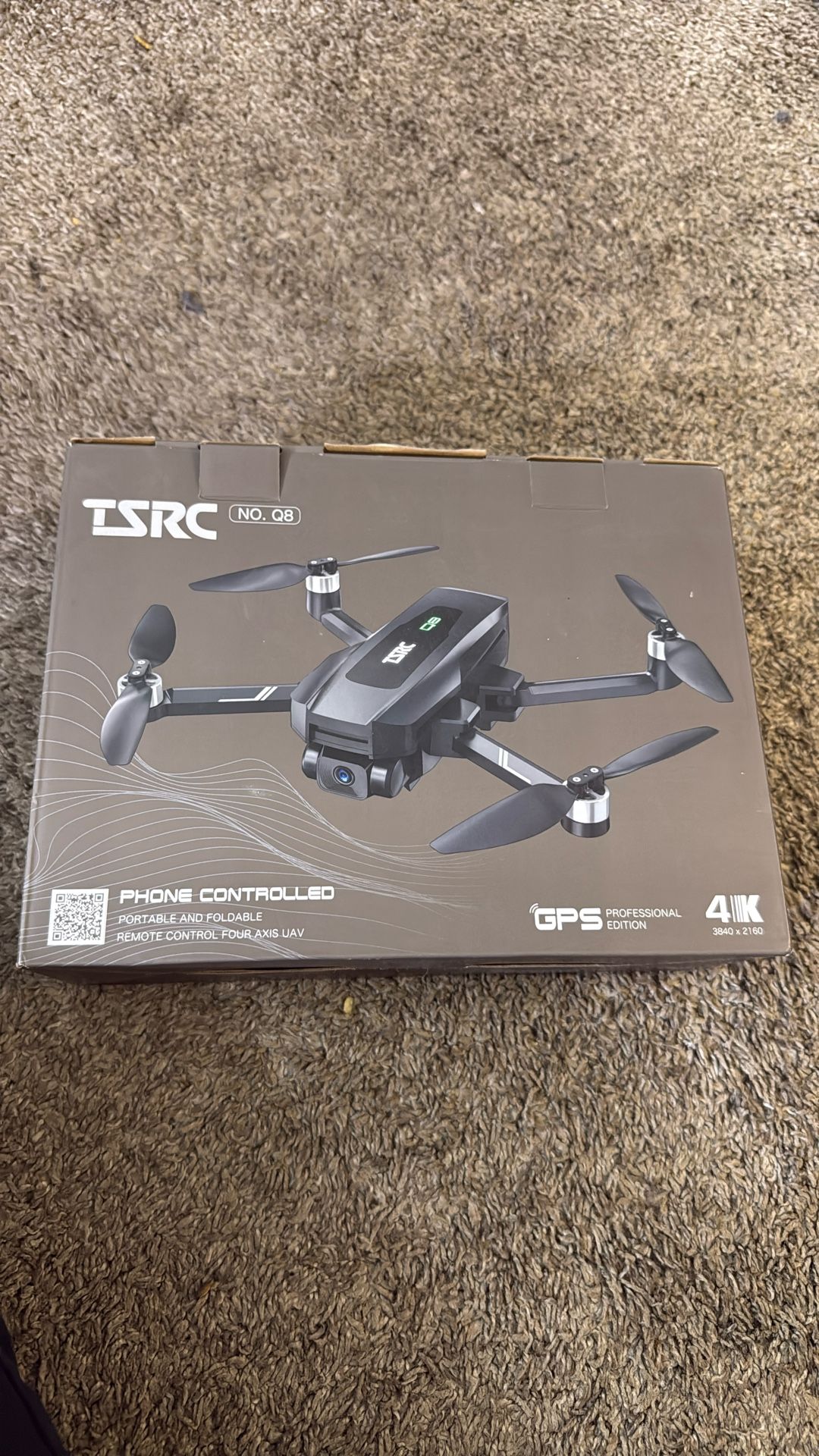 GPS Drone with 4K UHD Camera for Adults, TSRC Q8 Foldable FPV RC Quadcopter with