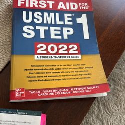 USMLE Step 1 First Aid  2022