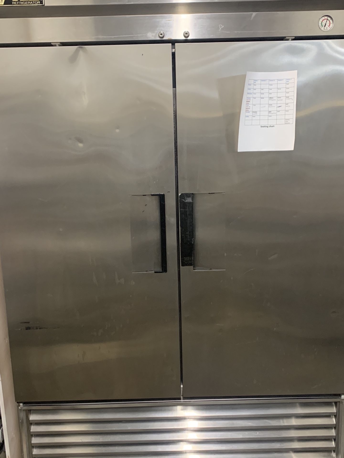 True Reach In Refrigerator
