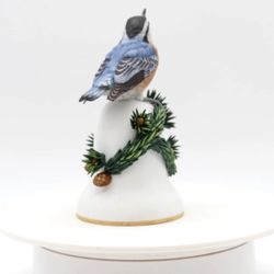 Franklin Mint Birds Bell-Porcelain "The Nuthatch"  Peter Barrett
