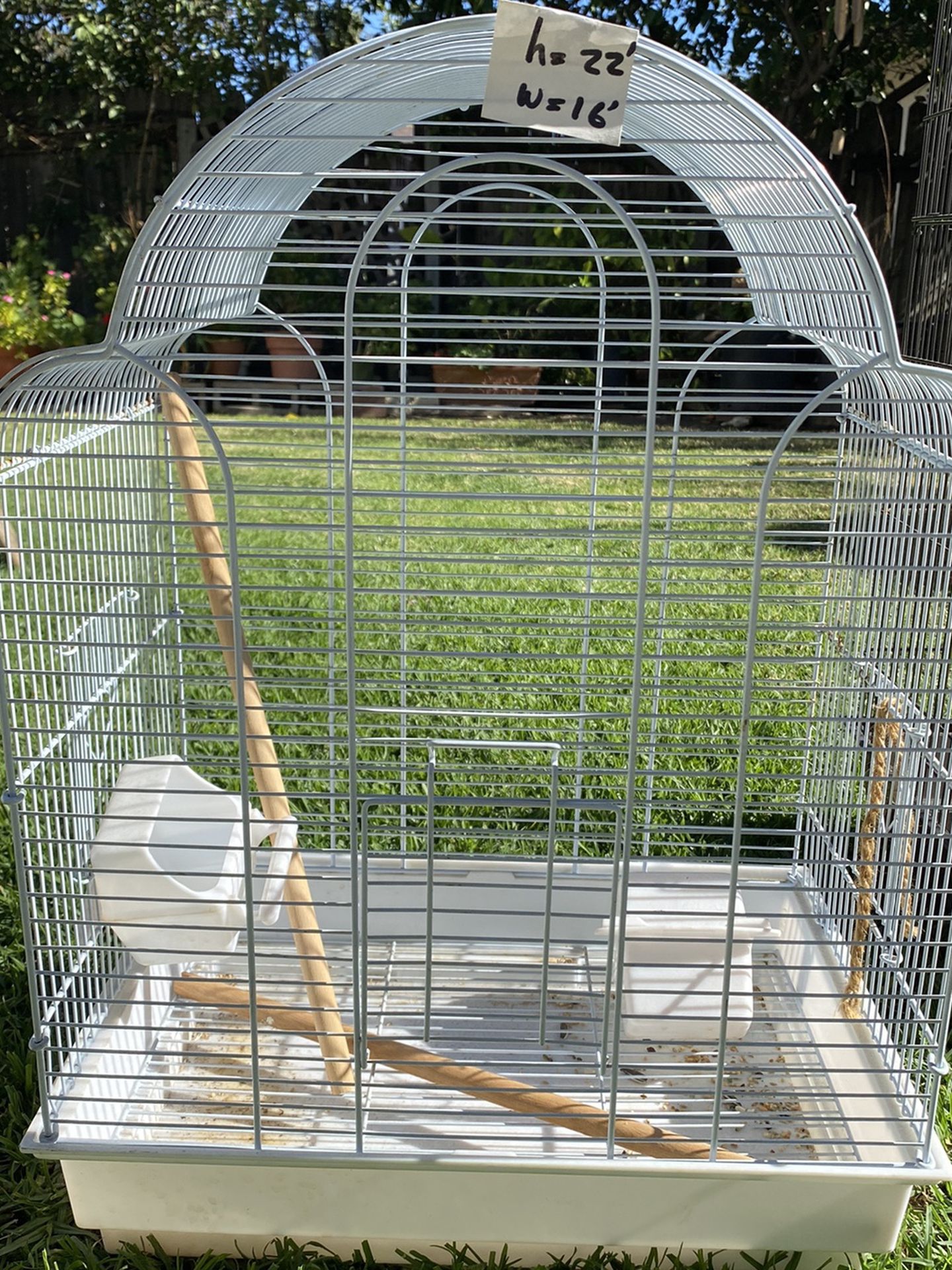 Small White Bird Cage