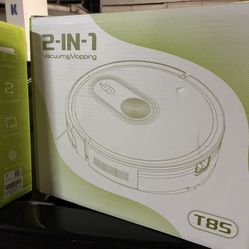 Robotic vacuum and mop