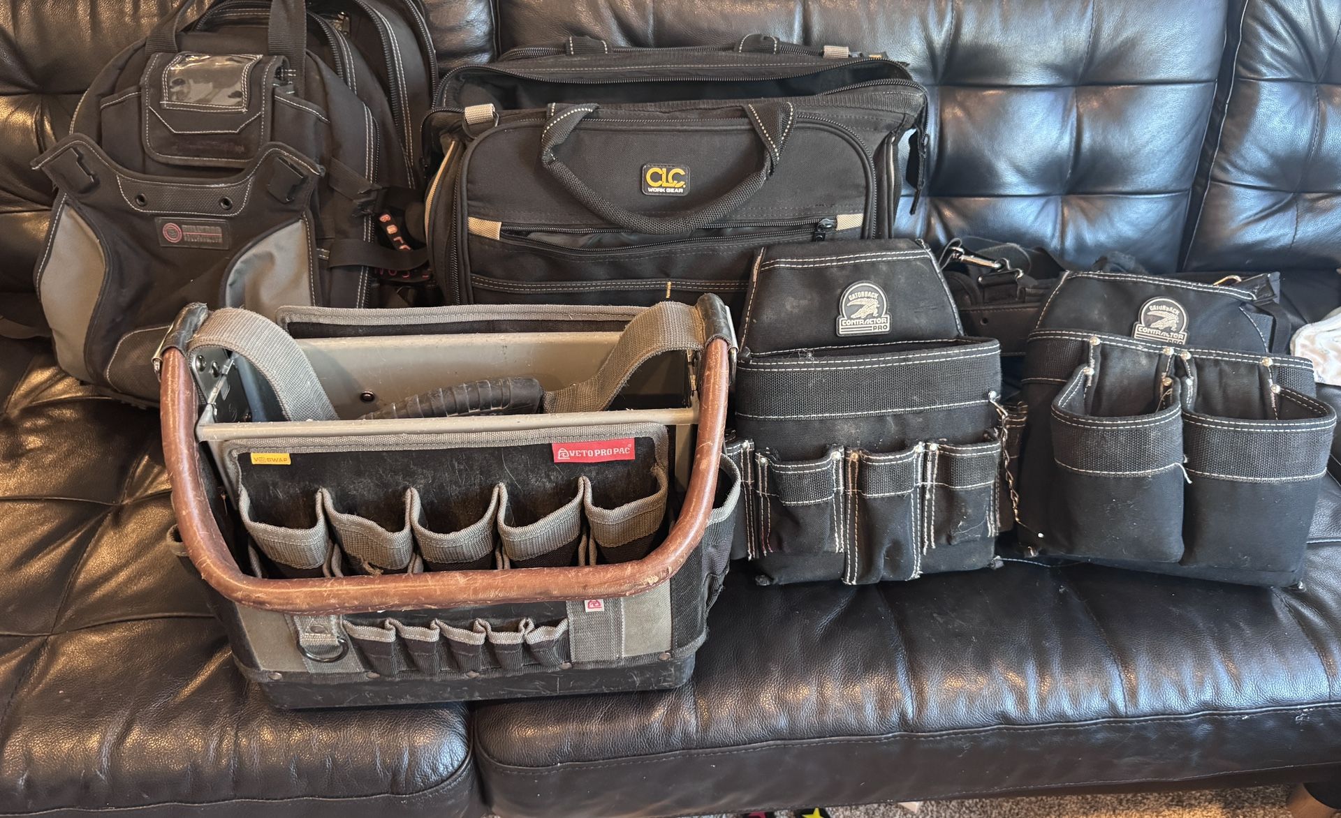 Tool Bag, Open Tool Tote, Backpack, And Working Bags
