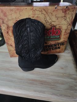 Black Cow Boy Boots