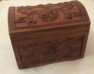 Hand-Carved Chest - Made In Ecuador