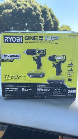 Ryobi one 18v combo brushless 2 tool combo kit
