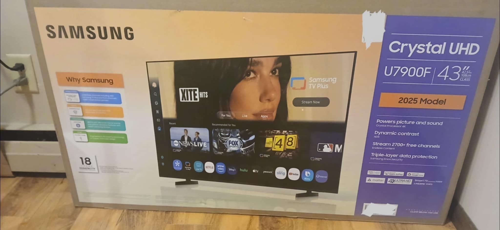 BRAND NEW Samsung 43" Crystal UHD 4K Smart TV (Model: U7900F - 2025)