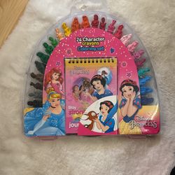 Disney Princess 24 Character Crayons Coloring Set