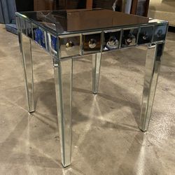 All-Mirrors Statement Side Table