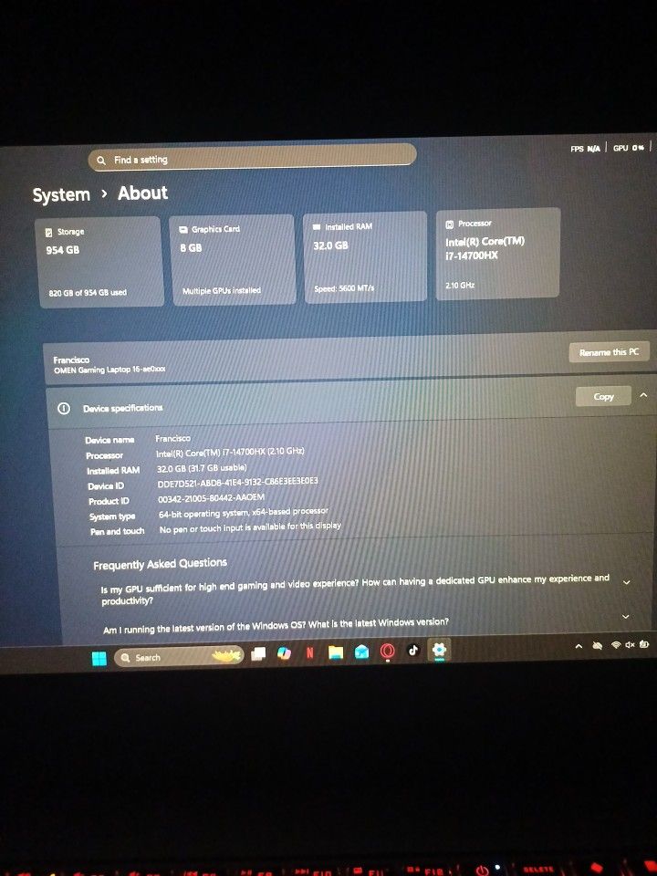 💻 Laptop Gamer / Edición / Alto Rendimiento – $850 USD
🔥 NVIDIA RTX 4070 – Juegos AAA en ULTRA