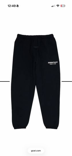 Essential fear of god jet black sweatpants