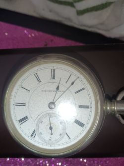 1887Hampden Watch Co  Pocket Watch6wu 