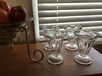 Vintage ice cream dishes