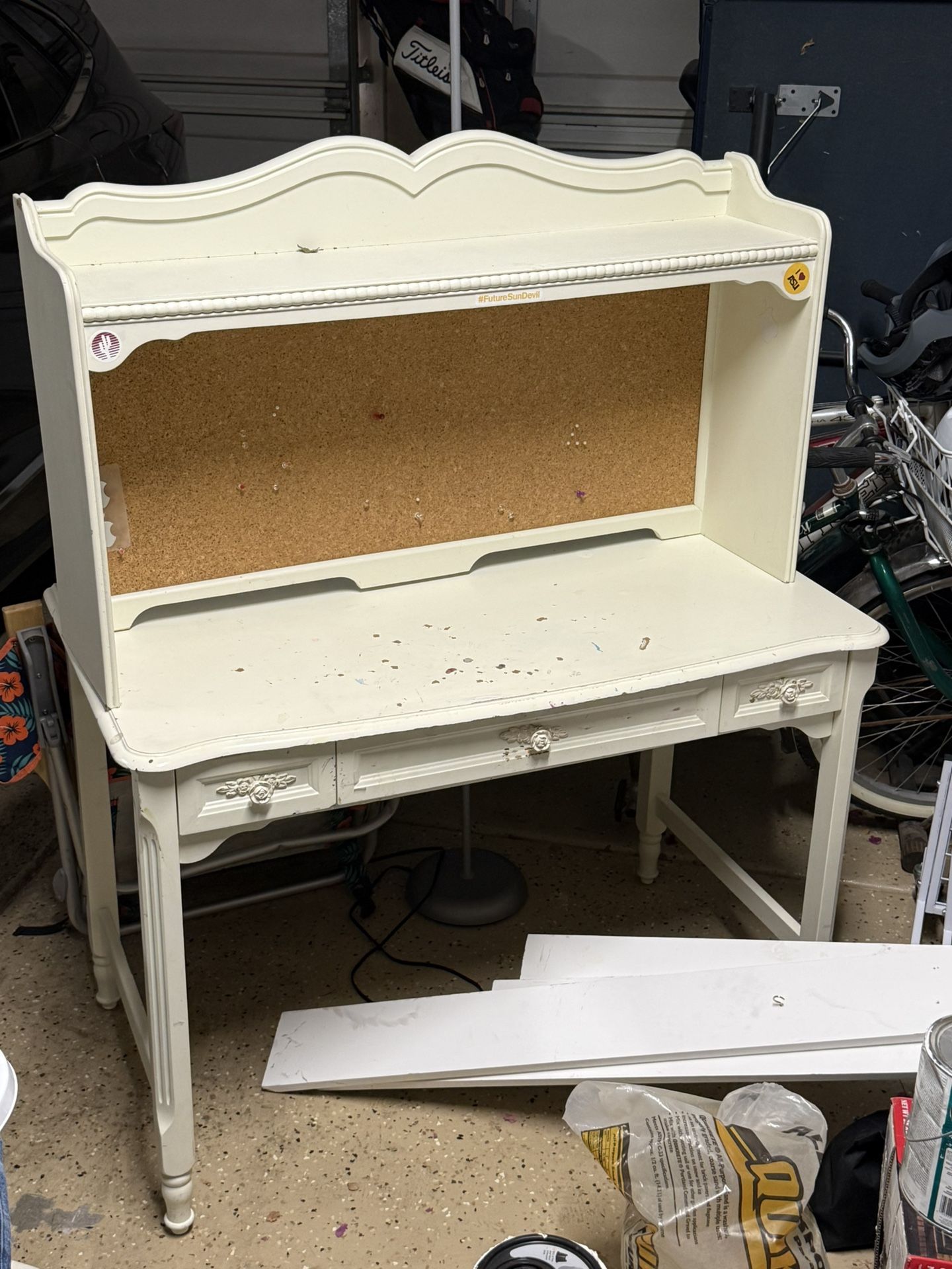 Cafe kids Desk, shelf and matching chair.