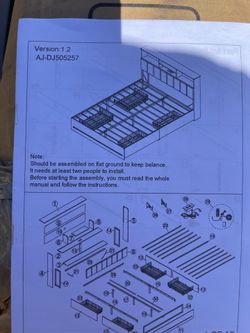 New queen bed with drawers