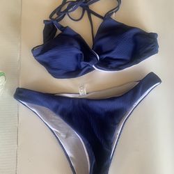 Bikini Hsia  Women's Two Piece Blue