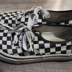 Vans Checkerboard Shoes With Laces