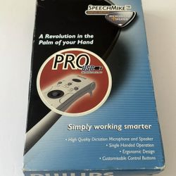 Philips LFH 6274/00C Handheld USB SpeechMike Pro Dictation Microphone