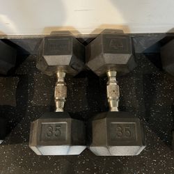 Hex Dumbbells 35lb 