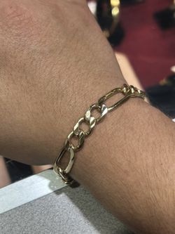 14k - 30.7 GRMS FÍGARO BRACELET