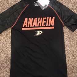 Anaheim Ducks dry fit shirts sz Small Medium