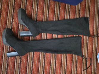 Suede Thigh High Boots