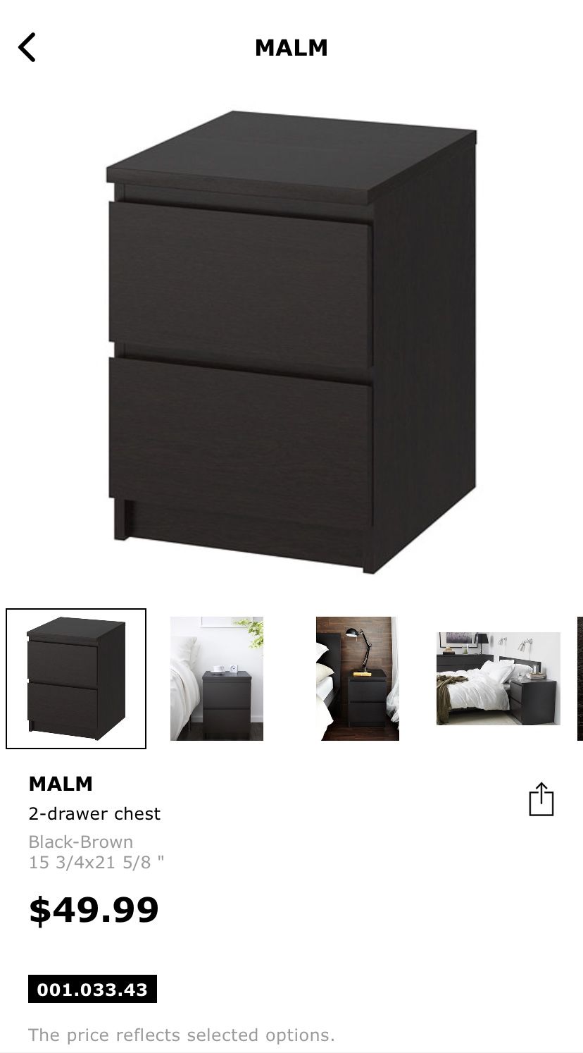 IKEA malm nightstand $30