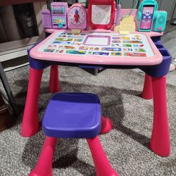 VTech Touch and Learn Activity Desk Deluxe, Pink