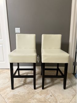White bar stools