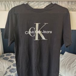 Calvin Klein Jeans Black Men’s Designer T-shirt Size MEDIUM 