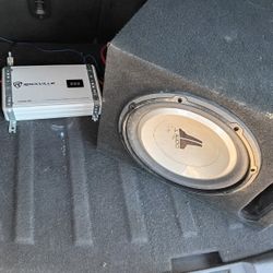 12 inch JL Audio Subwoofer And Rockville Amp 