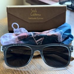 Maui Sunglasses - Abalone Seashell/Zebra Wood By Soul California