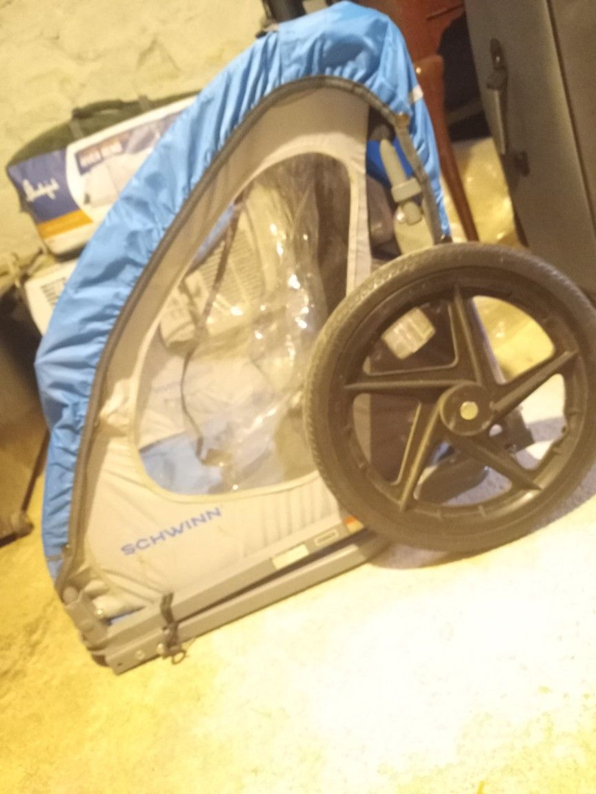 Schwinn Shuttle Foldable Bike Trailer, 2 Passengers