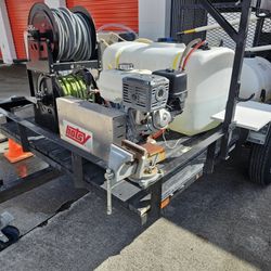 Pressure Washing Trailer And Soft Wash 
