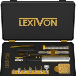 LEXIVON Butane Soldering Iron MultiPurpose Kit Cordless Adjustable Flame(LX-770)