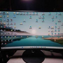 Sceptre Curved 27" Inch  Gaming  LEDMonitor HDMI VGA Up 75Hz Build Speakers  Model: T27