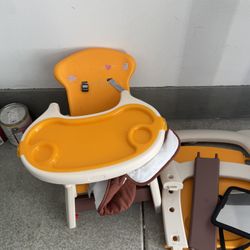 Baby High Chair w/ Extender