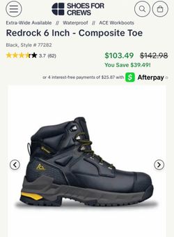 Brand new steel toe boots
