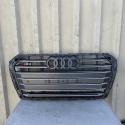 2017 2018 2019 Audi A4 S4 s line front bumper grille grill parrilla OEM USED